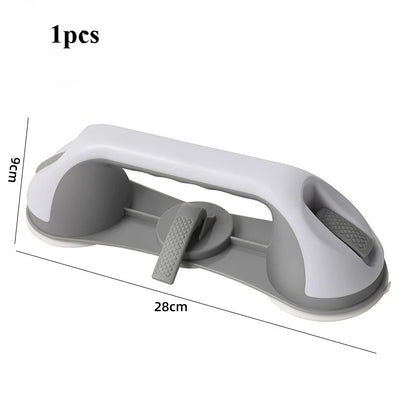 Suction Cup Shower Grab Bar – No-Drill Non-Slip Bathroom Safety Handle for Bathtub & Shower