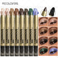 8-Piece Dual-Ended Metallic Eyeshadow Stick Set, Waterproof Blendable Eye Makeup and Highlighter Pencils