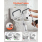 5" Raised Toilet Seat with Arms – Height Adjustable Toilet Riser with Handles, 350 lb Capacity