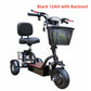 800W Foldable 3-Wheel 2-Seater Electric Mobility Scooter with Dual Baskets