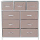 9-Drawer Nightstand Chest, Bedside Storage Dresser & Organizer for Bedroom, Home Office and Living Room