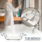 Adjustable Bathtub Shower Bench – 28–32" Suspended Bath Seat with Anti-Slip Design