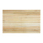 Solid Teak Wood Bath Mat, Non-Slip Wooden Shower Floor Mat with Rubber Feet for Sauna, Pool, Hot Tub & Entryway