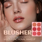 Book-Style Eyeshadow Palette with Natural Brown Matte and Shimmer Shades, Waterproof Travel Eye Makeup