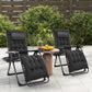 Zero Gravity Reclining Lounge Chair – Portable Folding Outdoor Chair with Removable Cushion & Cup Holder Tray
