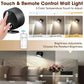 Rechargeable Magnetic LED Wall Reading Light, Remote Control, 360° Rotation, 3 Color Temperatures, Stepless Dimming, White, 1–2 Pack