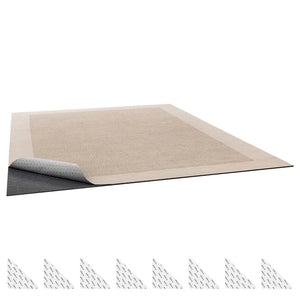 10 x 14 ft Non-Slip Rug Pad, Dual-Surface Felt Cushion & Rubber Gripper for Hardwood Floor Protection and Area Rugs