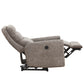 Modern 32-Inch Power Recliner Chair with Adjustable Headrest, Breathable Fabric Upholstered Electric Recliner for Living Room