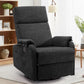 Ergonomic Manual Rocking Recliner Chair – Modern Fabric Adjustable Armchair with USB & Type-C Charging Ports