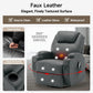 360° Swivel Rocking Recliner Chair with Massage & Heat – Manual Lounge Chair with Remote Control & Cup Holder