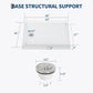 48x32 Inch Acrylic Shower Base Pan, White Non-Slip Low Profile Shower Tray with Left or Right Drain, Waterproof Flange & ABS Drain Assembly