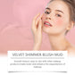 Shimmer Cream Blush with Hyaluronic Acid, Fine Glitter Cheek Color, Long-Lasting Radiant Finish
