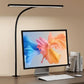 LED Desk Lamp with Clamp, 88 LEDs, Stepless Dimming, Flexible Gooseneck, USB Powered Reading and Task Light