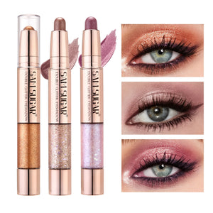 Two-Tone Gradient Eyeshadow Stick, Highly Pigmented Waterproof and Smudge-Resistant Eye Makeup