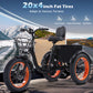 1000W Folding Electric Tricycle for Adults, 48V 15Ah Removable Battery, 20" Fat Tires, 7-Speed, Up to 50-Mile Range