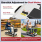 4-Wheel Electric Mobility Scooter for Adults, 20Ah Removable Battery, Heavy-Duty Design, Foldable Travel Scooter, Silver