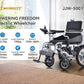 Steel Folding Electric Wheelchair with Large Wheels