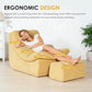 Extra Large Chaise Lounge Chair with Ottoman – Oversized Single-Seat Floor Couch for Living Room
