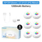 Rechargeable Magnetic RGB LED Night Light, 12 Colors, Remote Control, USB-C, for Cabinets, Bedroom & Hallway