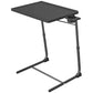 Adjustable Folding TV Tray Table – 6 Height Levels, 3 Tilt Angles, Portable Laptop & Dinner Table with Cup Holder