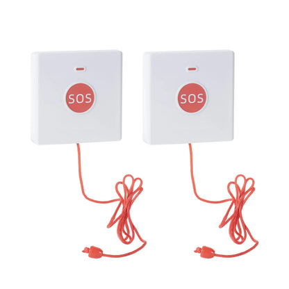 Topvico1/2/3/5pcs 433mhz SOS Panic Button Emergency Call For Elderly Senior Alarm, One Key Press / Pull For Help Caregiver Pager