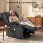Power Lift Recliner Chair with Massage & Heat, Electric Stand Assist Overstuffed Reclining Chair for Seniors