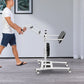 Standing Patient Transfer Aid – Adjustable Seat & Knee Pads, 264 lbs Capacity, 360° Locking Casters