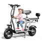 14" Foldable Electric Scooter with Seat – 750W Peak Motor, 48V 10Ah Battery, 20-Mile Range & Dual Disc Brakes