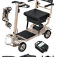 4-Wheel Folding Mobility Scooter for Adults – 250W Motor, 15-Mile Range, 330 lb Capacity & Removable Battery