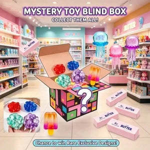 Food-Shaped Squishy Surprise Blind Box, Soft Sensory Squeeze Fidget Toy Set for Kids, Teens & Adults