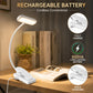 USB Rechargeable LED Book Lights, Set of 2, 3 Color Modes, Flexible Gooseneck, Clip-On Cordless Reading Lamps