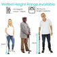 Adjustable Folding Walking Cane with LED Light – Self-Standing Quad Base & Ergonomic Handle