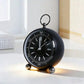 Round Silent Non-Ticking Alarm Clock, Battery Operated Retro Analog Bedside Clock for Bedroom, Desk & Nightstand