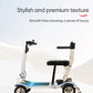 All-Terrain Lightweight 4-Wheel Electric Mobility Scooter with Brushless Motor