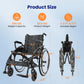 2-in-1 Rollator Walker & Transport Wheelchair with Seat – Lightweight Foldable Mobility Chair for Adults