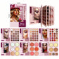 76/91/117-Color Eyeshadow Book Palette, Matte Shimmer & Glitter, Highly Pigmented, Long-Lasting Eye Makeup