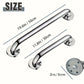 Stainless Steel Bathroom Grab Bar – Slip-Resistant Safety Handrail for Shower, Bathtub & Toilet Support