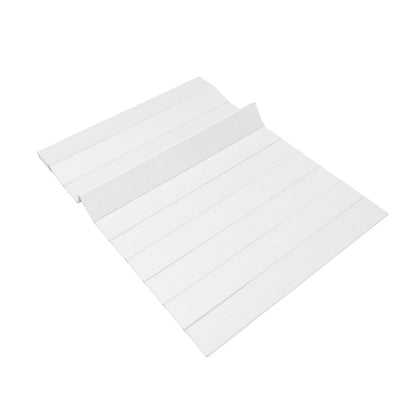 Foldable Bathtub Cover Board, 80 x 160 cm White Wood Grain Bath Tray Shelf, Durable Easy-Clean Design