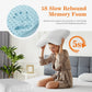 Memory Foam Neck Pillow, Standard Size Bed Pillow with Ventilated Cooling Design & Removable Washable Cover
