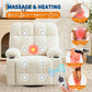 350 lb Massage Recliner Chair with Heat, Full-Body Vibration Massage, Cup Holders & Terry Cloth Upholstery
