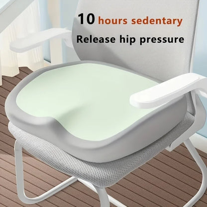 Ergonomic Memory Foam Seat Cushion – Adjustable Hip & Waist Support Chair Pad for Office, Car & Home