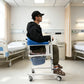 Hydraulic Patient Transfer Chair with Commode – Adjustable 16.5–24" Height, 198 lbs Capacity
