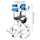 Adjustable Rehabilitation Stand-Up Walker – 220 lbs Capacity, 8-Wheel Walking Support Aid
