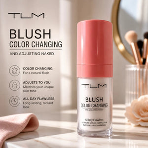 Color-Changing Liquid Blush, Natural Cheek Color, Long-Lasting Finish, 1 or 2 Pieces