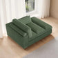 Oversized Corduroy Chaise Lounge Chair – Upholstered Sleeper Sofa with Left Armrest, Cushion & Deep Seat