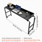 Height Adjustable Overbed Table with Power Socket & 4 Wheels, Mobile Rolling Bedside Laptop Desk for Home & Office