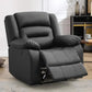 Classic Oversized Power Recliner Chair, Electric Faux Leather Overstuffed Reclining Sofa with Soft Cushioned Seat & Backrest
