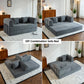 79-Inch Folding Convertible Sofa Bed – Oversized Corduroy Boneless Futon Loveseat & Floor Couch for Small Spaces
