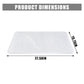 Non-Slip PVC Shower Mat 40x70cm, Soft Bristle Foot Scrubber with Fast Drainage Holes, Clear Bathroom Bath Mat