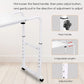 60.6–84.2 Inch Adjustable Overbed Table with Wheels, Mobile Rolling Laptop Desk with 0–65° Tilting Stand for Home & Hospital